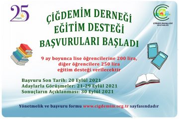 EĞİTİM DESTEĞİ BAŞVURULARI BAŞLADI