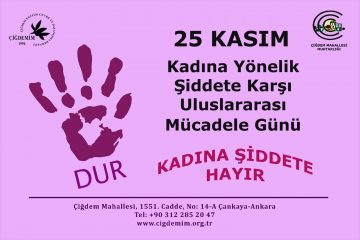 Kadına şiddete hayır