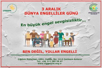 3 ARALIK ENGELLİLER GÜNÜ