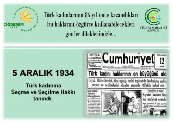 KADINLARIN SEÇME VE SEÇİLME HAKKI