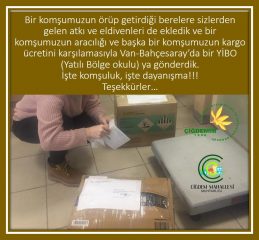 VAN-BAHÇESARAY YİBO’YA YARDIM