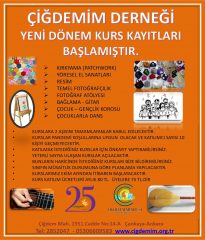 YENİ DÖNEM ATÖLYE ÇALIŞMALARI KAYITLARI