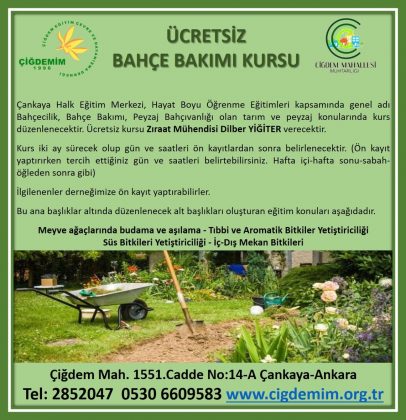 BAHÇECİLİK KURSU