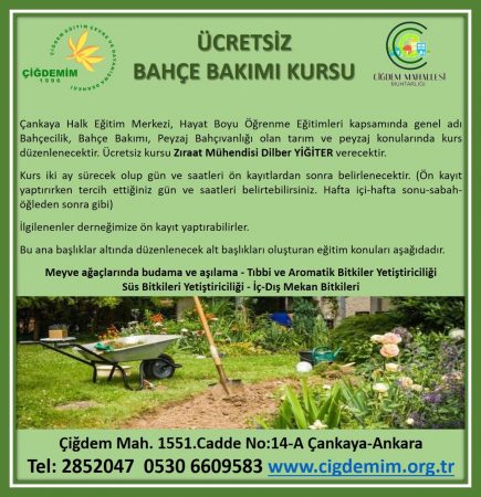 BAHÇECİLİK KURSU
