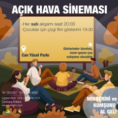 AÇIK HAVA SİNEMASI DEVAM EDİYOR