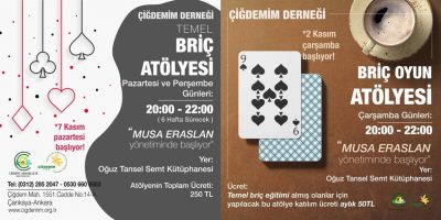 BRİÇ ATÖLYESİ BAŞLIYOR