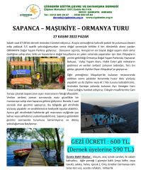 <strong>SAPANCA – MAŞUKİYE – ORMANYA TURU</strong>