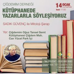 KÜTÜPHANEDE YAZARLARLA SÖYLEŞİYORUZ