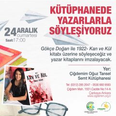 KÜTÜPHANEDE YAZARLARLA BULUŞUYORUZ