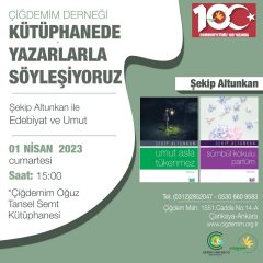 KÜTÜPHANEDE YAZARLARLA BULUŞUYORUZ-NİSAN