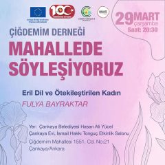 MAHALLEDE SÖYLEŞİYORUZ – ERİL DİL VE ÖTEKİLEŞTİRİLEN KADIN