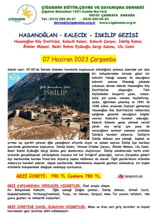 HASANOĞLAN-KALECEİK-İSKİLİP GEZİSİ