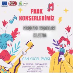 PARK KONSERLERİ DEVAM EDİYOR
