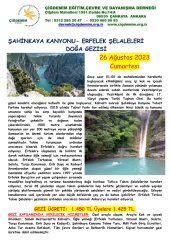 ŞAHİNKAYA KANYONU-ERFELEK ŞELALELERİ GEZİSİ