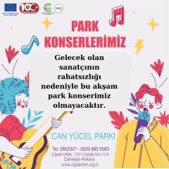 BU AKŞAM KONSER İPTAL