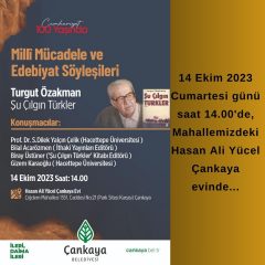 MİLLİ MÜCADELE VE EDEBİYAT SÖYLEŞİLERİ