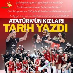 TEBRİKLER KADIN VOLEYBOL MİLLİ TAKIMI