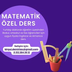 MATEMATİK ÖZEL DERS