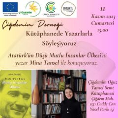 KÜTÜPHANEDE YAZARLARLA SÖYLEŞİYORUZ