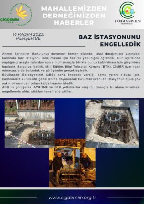 BAZ İSTASYONUNU ENGELLEDİK