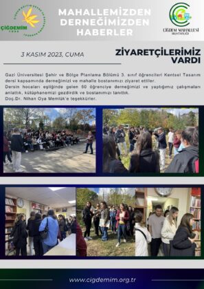 GAZİ ÜNİVERSİTESİNDEN ZİYARETÇİLERİMİZ VARDI