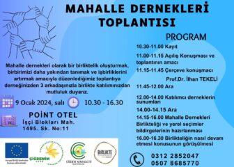 MAHALLE DERNEKLERİ TOPLANTISI