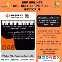 ORKESTRA AKADEMİK BAŞKENT KONSERİ
