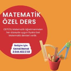 ÖZEL MATEMATİK DERSİ