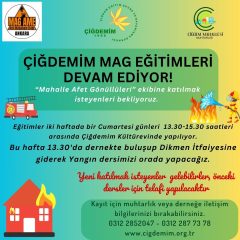 ÇİĞDEMİM MAG EĞİTİMLERİ BAŞLADI