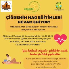 MAG EĞİTİMİ DEVAM EDİYOR