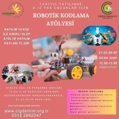 ÇOCUKLARLA ROBOTİK KODLAMA ATÖLYESİ
