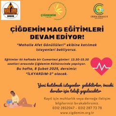 MAG EĞİTİMLERİ DEVAM EDİYOR