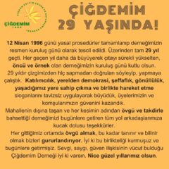 ÇİĞDEMİM 29 YAŞINDA