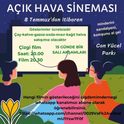 AÇIK HAVA SİNEMASI BAŞLIYOR