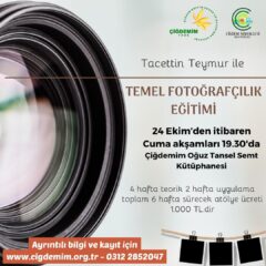 TEMEL FOTOĞRAF EĞİTİMİ ATÖLYESİ