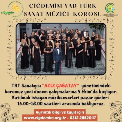 ÇİĞDEMİM YAD TSM KOROSU ÇALIŞMALARINA BAŞLIYOR