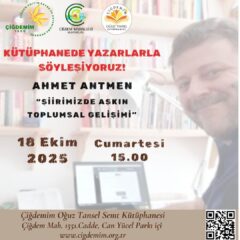 KÜTÜPHANEDE YAZARLARLA SÖYLEŞİYORUZ