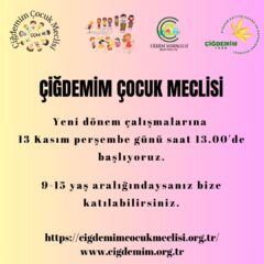 ÇOCUK MECLİSİ TOPLANIYOR