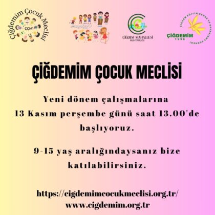 ÇOCUK MECLİSİ TOPLANIYOR