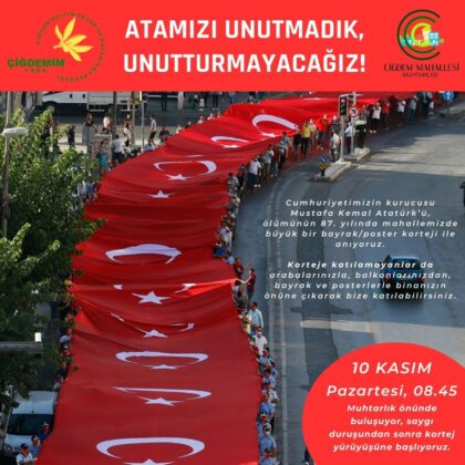 10 KASIM ANMASI VE SAYGI KORTEJİ