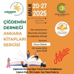 ANKARA KİTAPLARI SERGİSİ VE SÖYLEŞİ