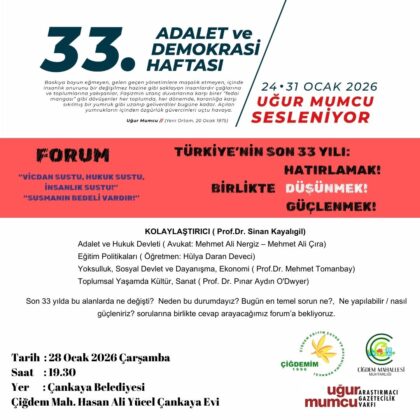 ADALET VE DEMOKRASİ HAFTASI – FORUM