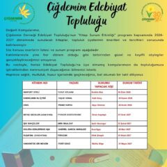 EDEBİYAT TOPLULUĞU YENİ DÖNEM