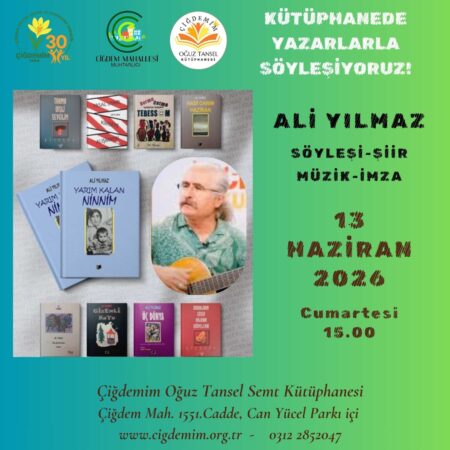 KÜTÜPHANEDE YAZARLARLA SÖYLEŞİYORUZ