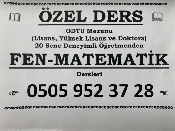 fen-matematik özel ders